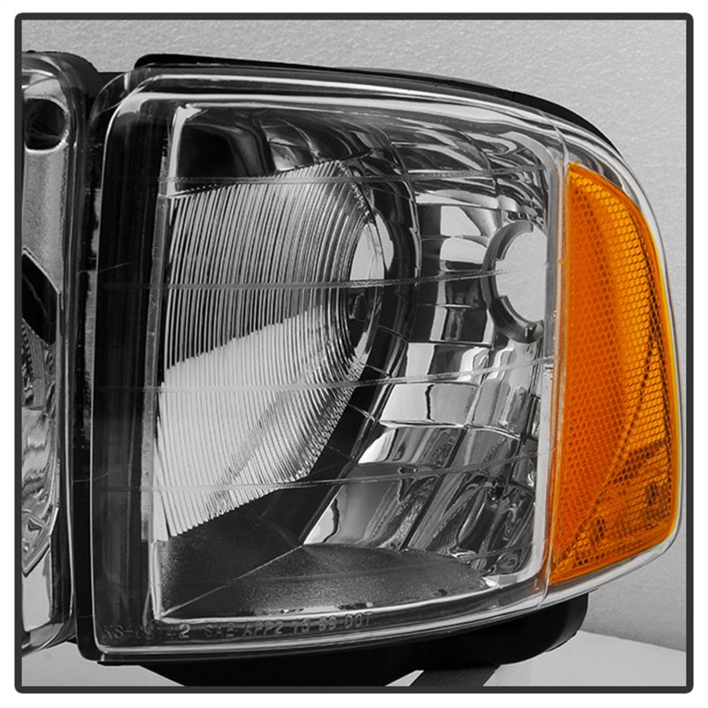 9032165 Xtune fits Dodge 99-20 Ram Sport Model Only 1902 OEM Headlights Chrome