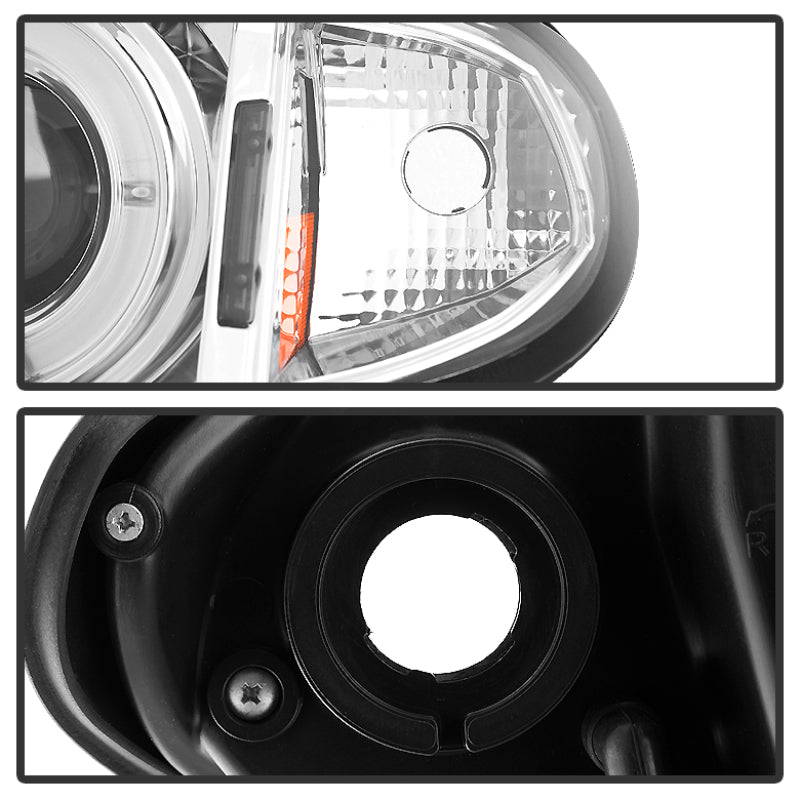 Spyder 5042408 fits BMW 02-05 E46 3-Series 4DR Projector Headlights 1PC LED Hal