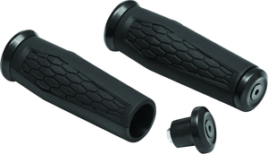 Kuryakyn 5927 Kuryakyn Hex Grips 1inch Universal Black