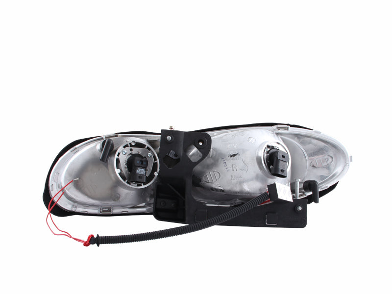 ANZO 121024 1902 fits Chevrolet 98-20 Camaro Crystal Headlights w/ Halo Black