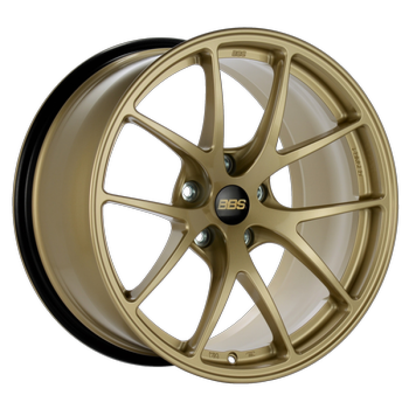 BBS RIA058GL RI-A 19x12 5x130 ET61 CB71.6 Gold Wheel -82mm PFS/Clip Required