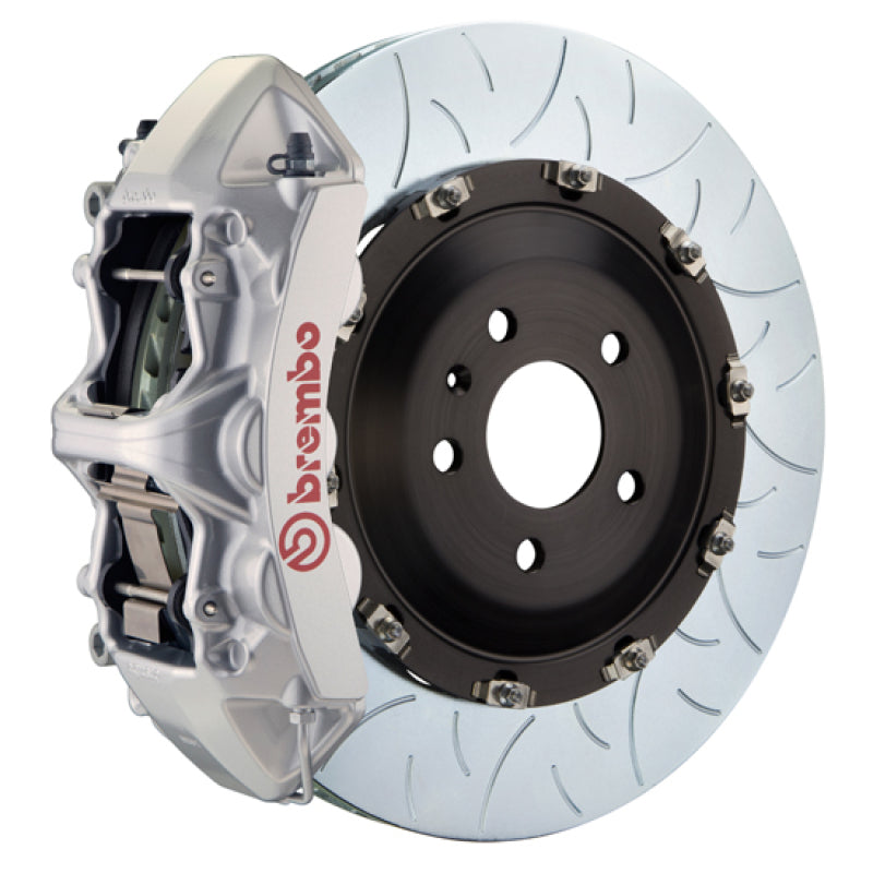 Brembo 1N3.9092A3 Brembo 24+ fits BMW M30i/530i XDrive Front GT BBK 6 Piston Cast 380x34 2pc Rotor Slotted Type-3 - Silver