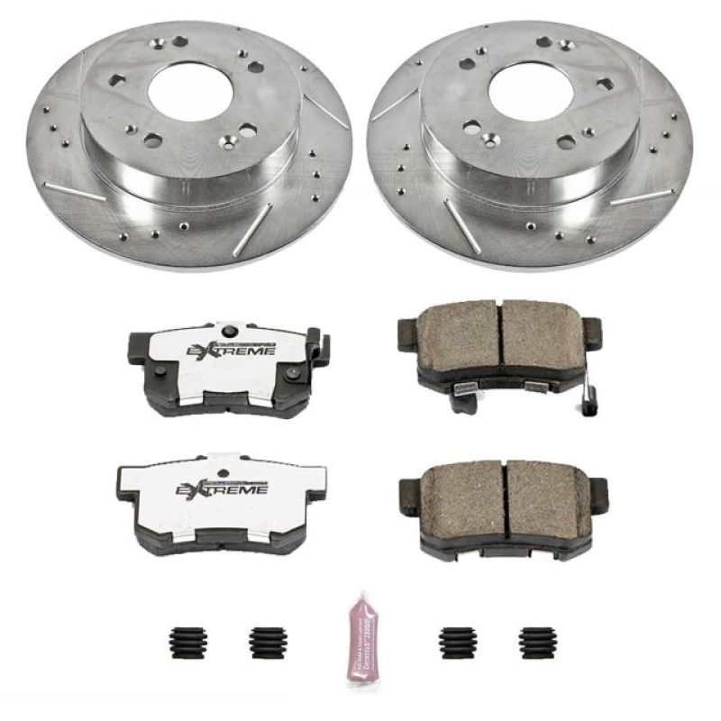 PowerStop K1243-26 13-15 fits Acura ILX Rear Z26 Street Warrior Brake Kit