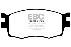 EBC DP21768 06-11 fits Hyundai Accent 1.6 Greenstuff Front Brake Pads
