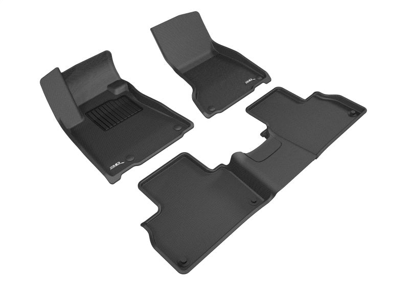 3D L1MR00401509 Maxpider 17-18 fits Maserati Levante Kagu Floor Mat- Black R1 R2