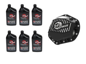 aFe 46-7706AB Power Front/Rear Diff Cover Kit w/ Oil 01-10 fits GM Diesel Trucks V8 (AAM 9.25 & AAM 11.5-14)