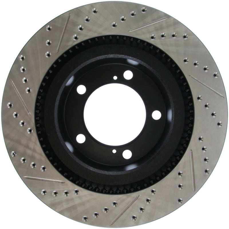 Stoptech 127.44156L 07-09 fits Toyota Tundra / 08-09 Toyota Sequoia Front Left Slotted & Drilled Rotor