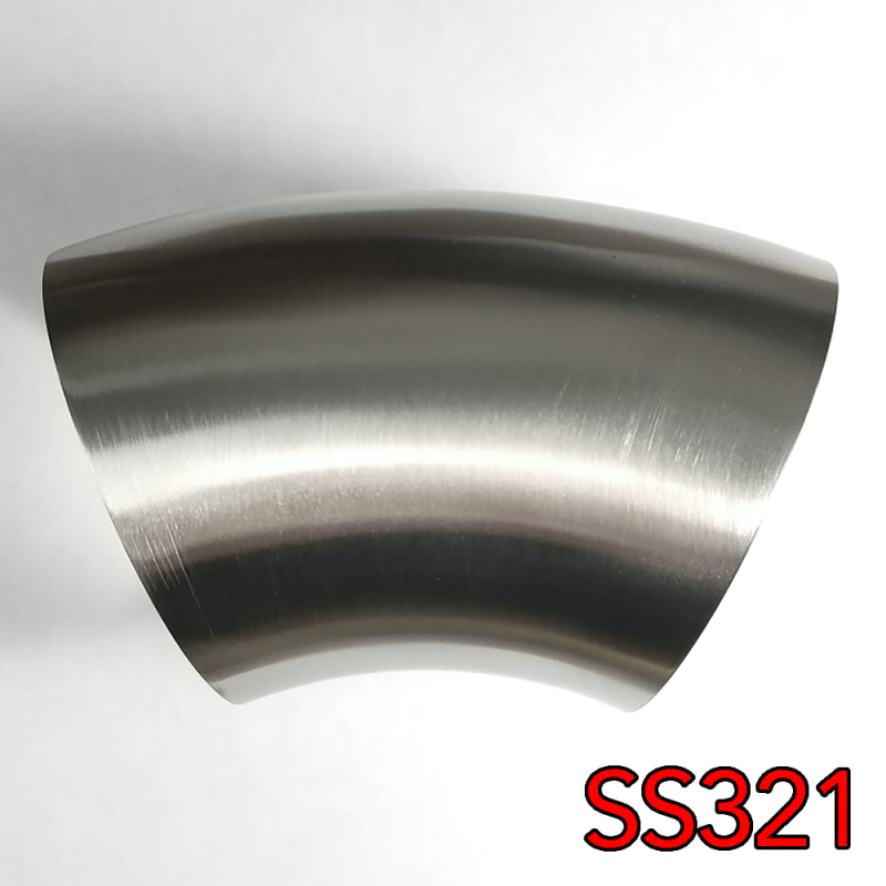 Stainless Bros 701-05026-3100 2in SS321 45 Degree Mandrel Bend Elbow 1D - 16GA/.