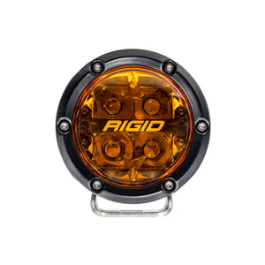 Rigid Industries 36123 360-Series 4in Fog w/ Amber PRO Lens - White (Pair)