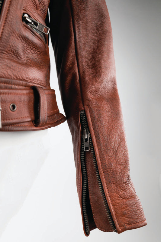 Kuryakyn 094393 Kuryakyn Leather By River Road Arabian Spice Leather Jacket Red Womens - Small