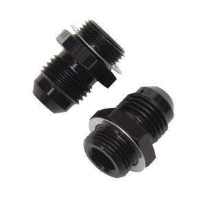 Russell 640203 Performance -6 AN Carb Adapter Fittings (2 pcs.) Black