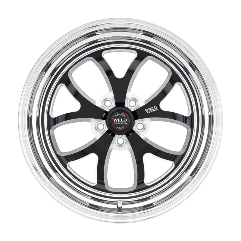 Weld  76MB-508B35A S76 15x8.33 / 5x4.75 BP / 3.5in. BS Black Wheel (Medium Pad)