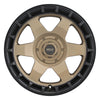 Weld Off-Road Ridge 20x9 - 6x135 / 6x139.7 BP - ET0 - 106.1mm CB - Satin Bronze Wheel (Black Ring)