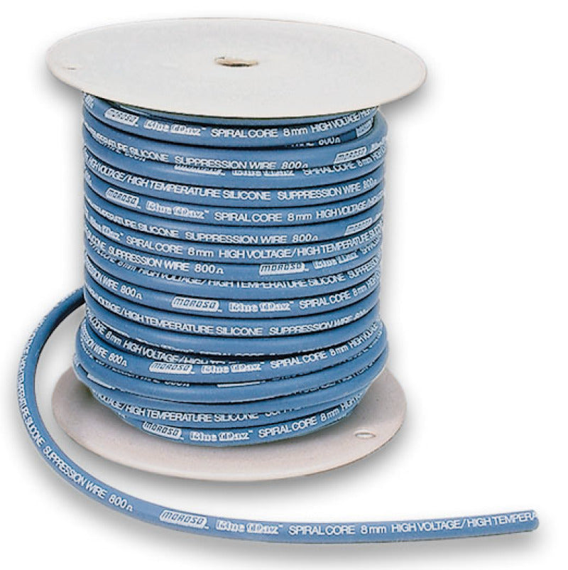 Moroso 73230 Ignition Wire Spool - Blue Max - Spiral Core - 8mm - 100ft