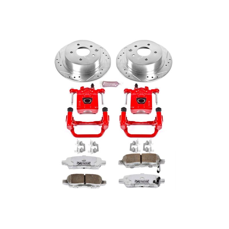 PowerStop fits Nissan 10-12 Altima Rear Z26 Street Warrior Brake Kit w/Calipers