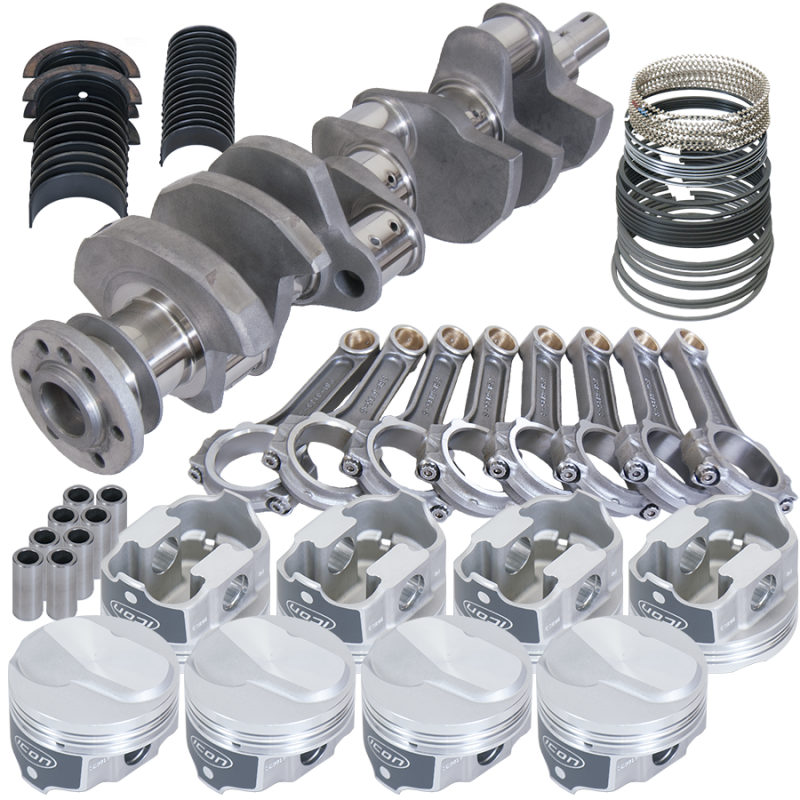 Eagle 18420070 fits Chevy 454 4.000in Crank 6.135in I-Beam Rods Closed Chamber 4.320in Pistons Rotating Assembly