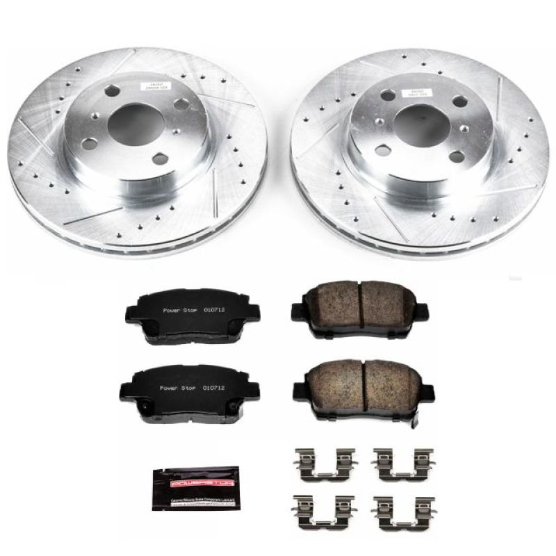 PowerStop K1153 fits Toyota 01-03 Prius Front Z23 Evolution Sport Brake Kit