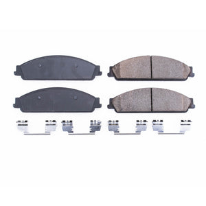 Power Stop 17 fits Ford Five Hundred Front Z17 Evo Ceramic Brake Pad w/Hardware