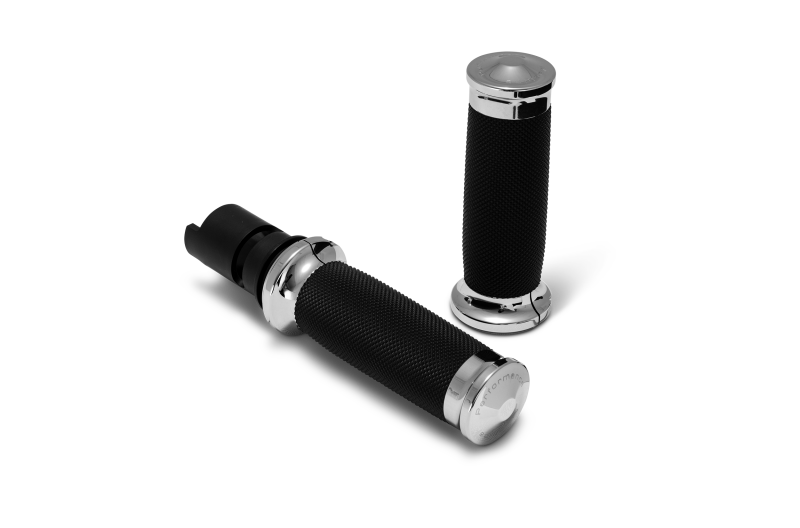 Performance Machine 0063-2105M-CH 24-25 Touring, 2025 Softail TBW Contour Handle Grip Set - Chrome
