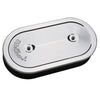 Edelbrock 1235 Air Cleaner Pro-Flo Series Oval Steel Top 13 5In X 7In X 3 5In Dual Carburetor Chrome