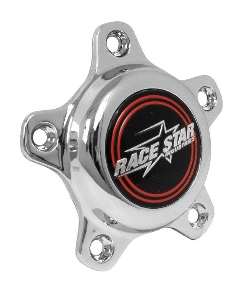 Race Star 615-5095-1 5 Lug Cap Tall Plastic Chrome (incl. Medallion & Screws)
