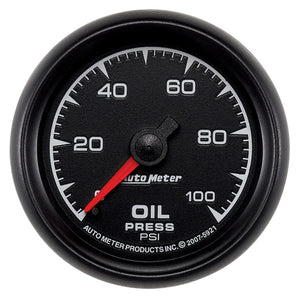AutoMeter 5921 Autometer ES 52mm 0-100 PSI Mechanical Oil Pressure Gauge