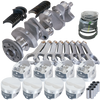 Eagle 12302040 fits Chevy 350 3.480in Crank 5.700in H-Beam -3.7cc Flat Top 4.040in Pistons Rotating Assembly