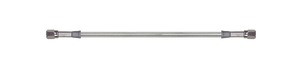 Goodridge 30322TB-CL 22in Universal Brake Line Assembly w/Black Zinc Fittings &