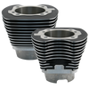 S&S 910-0264 Cycle 99-06 BT 4-1/8in Bore Cylinder Set - Wrinkle Black