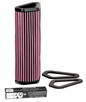 K&N Engineering DU-1007 K&N 07-12 Ducati 1098/1098S/1098R/848 848/1198S/Streetfighter/848 Evo/Diavel Replacement Air Filter