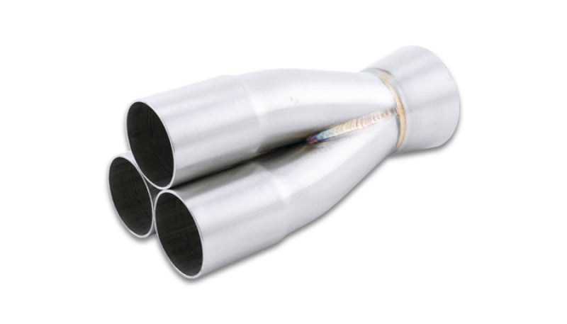 Vibrant 10332 1.625in Inlet Slipover ID 2.5in Outlet OD 3-1 SS Merge Collector