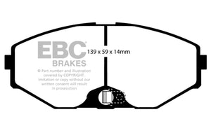 EBC DP31471C 93-97 fits Infiniti J30 3.0 Redstuff Front Brake Pads