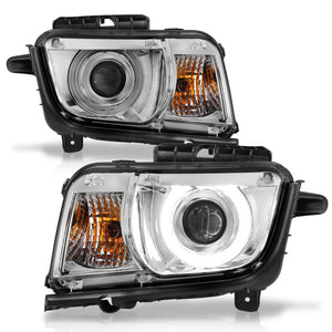 ANZO 121311 2010-2013 fits Chevrolet Camaro Projector Headlights w/ Halo Chrome (CCFL)