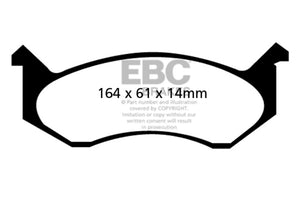 EBC UD269 96-97 fits Dodge Ram Van B1500 Ultimax2 Front Brake Pads