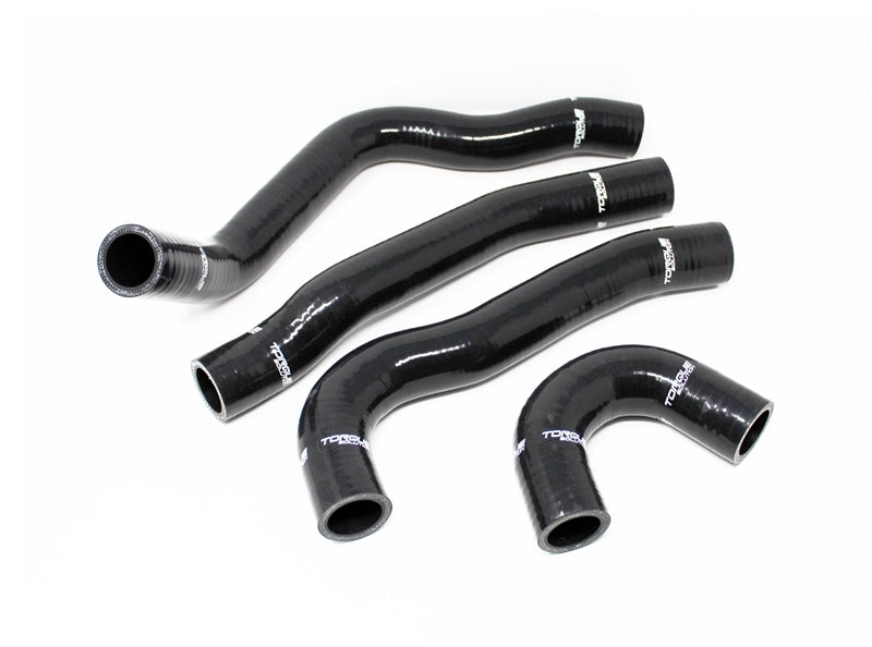 Torque Solution TS-EVX-434BK fits Mitsubishi 08-15 Evolution X Silicone Radiator Hose Kit - Black