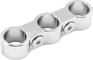 Bikers Choice 489605 Chrome Plain Oil Hose Separator For 3 Hoses