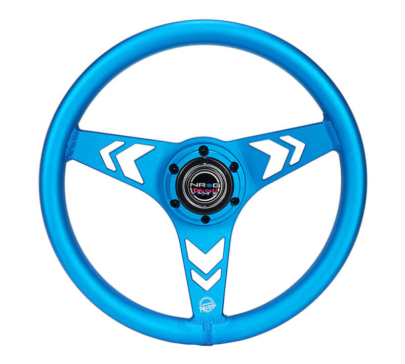 NRG RST-070-BL RST-070-BL Aluminum Steering Wheel 330mm - Arow Cutout -