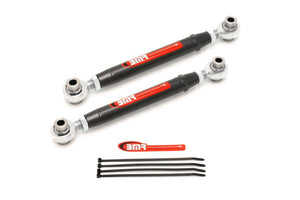 BMR TR004H 5th Gen fits Camaro Rear Adj. Rod Ends Toe Rods - Black Hammertone