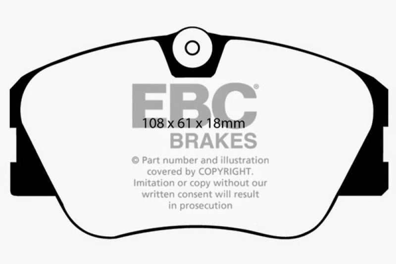 EBC DP2577 fits Mercedes-Benz 86-93 190/190E 2.3 16v Greenstuff Front Brake Pads