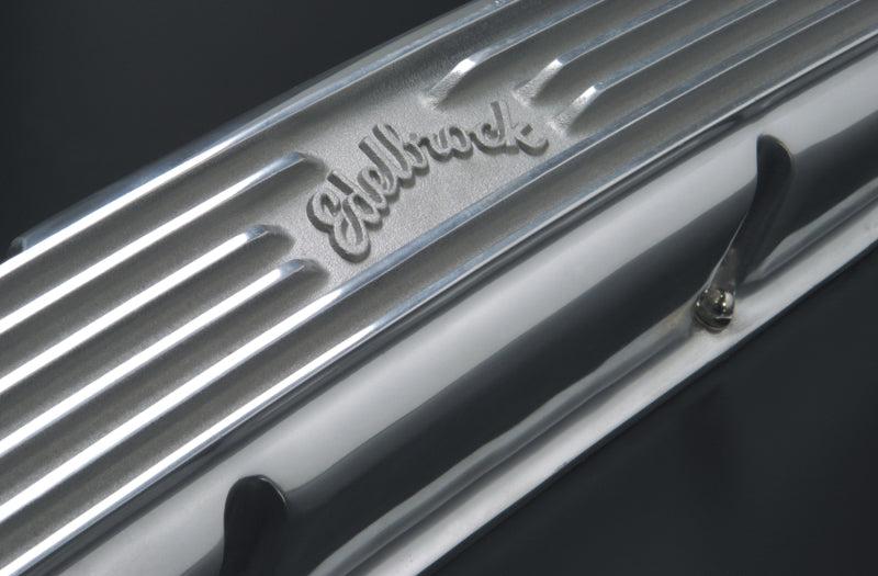 Edelbrock 4145 Valve Cover Classic Series fits Chevrolet 1959-1986 262-400 CI V8 Polshed