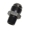 Russell 670153 Performance ADAPTER FITTING #6 AN MALE FLARE TO 1/2in NPT MALE BLK