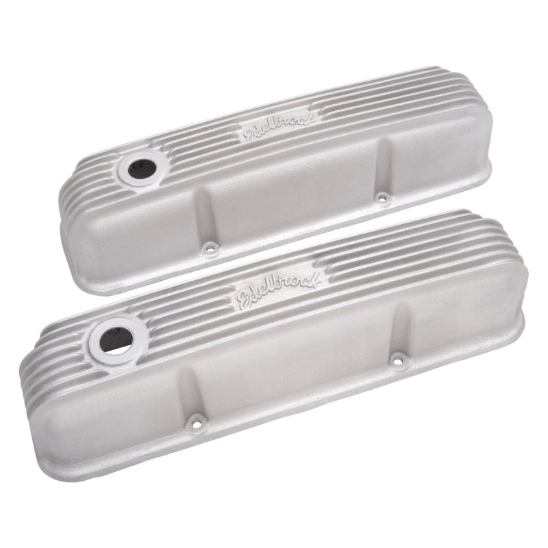 Edelbrock 41629 Valve Cover Classic Series fits Ford 1958-1976 FE V8 Satin