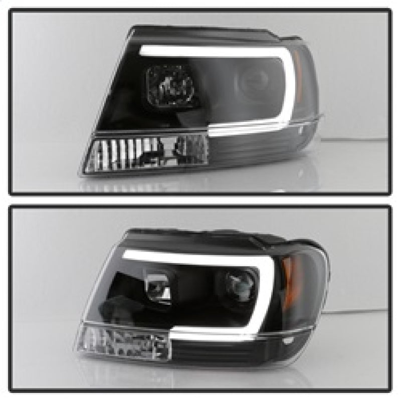 Spyder 5085221 fits Jeep 99-04 Grand Cherokee Projector Headlights - Light Bar
