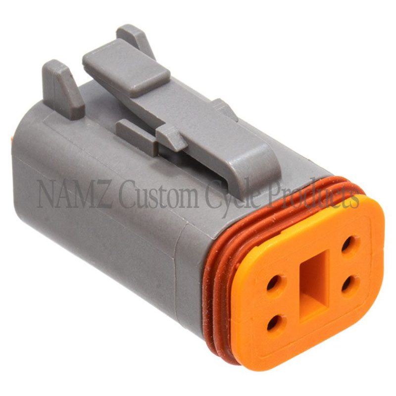 NAMZ DP-4G Deutsch DT Series 4-Wire Plug & Wedgelock - Grey (Repl. HD 721GY)