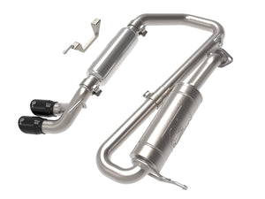 AFE 49-37020-B fits Suzuki Jimny Takeda 2-1/4in. 304 SS Cat-Back Exhaust w/ Blk