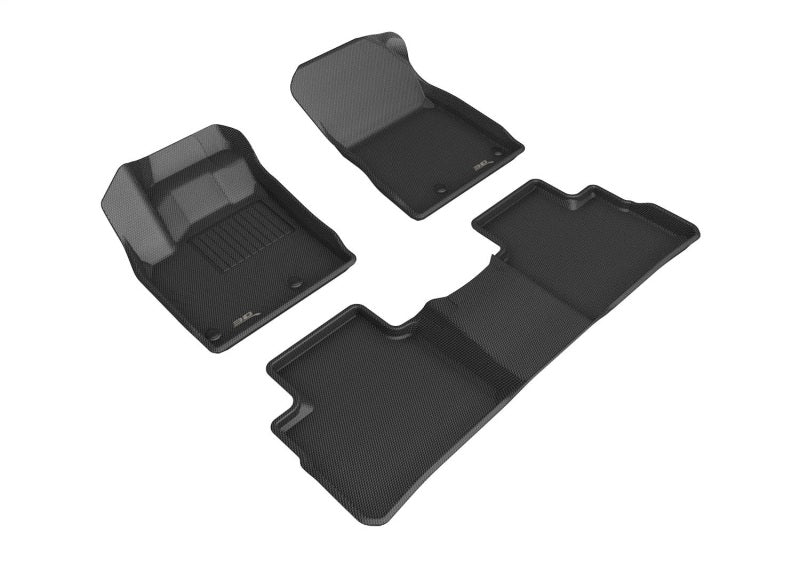 3D MAXpider 2006-2010 fits Jeep Commander Kagu 3rd Row Floormats - Black