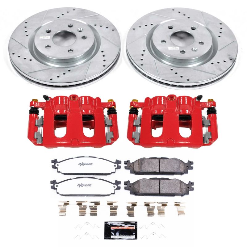 Power Stop KC5583-36 11-20 Lincoln MKT Front Z36 Truck & Tow Kit w/Cals