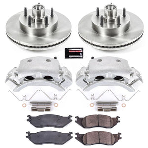 Power Stop KCOE4578 04 fits Ford E-150 Club Wagon Front Autospecialty Kit w/Cals