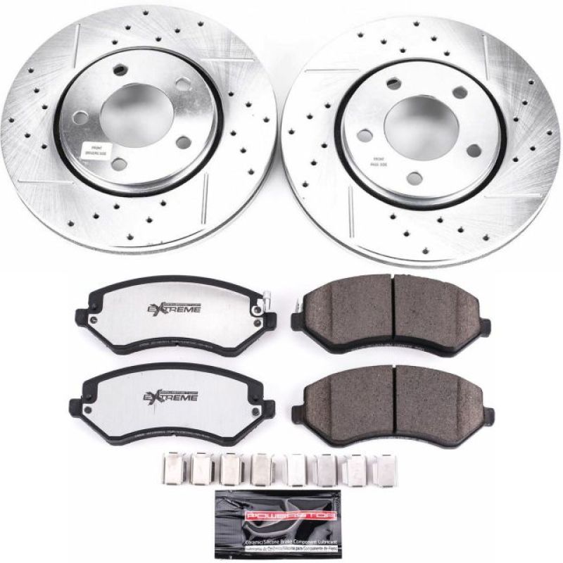 PowerStop K5244 36 fits Chrysler Town & Country Front Z36 Truck & Tow Brake Kit