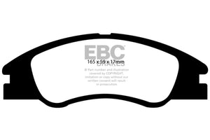 EBC DP21568 04-09 fits Kia Spectra 1.8 Greenstuff Front Brake Pads